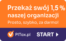 Przekaż 1% naszej organizacji